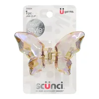 scnci Large Crystal Butterfly Claw Clip - Clear - All Hair