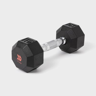 Hex Dumbbell 10lbs Black - All in Motion