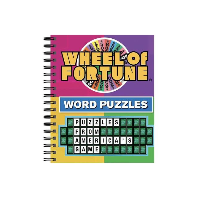 Wheel of Fortune Word Puzzles - (Brain Games) by Publications International Ltd & Brain Games (Spiral Bound)