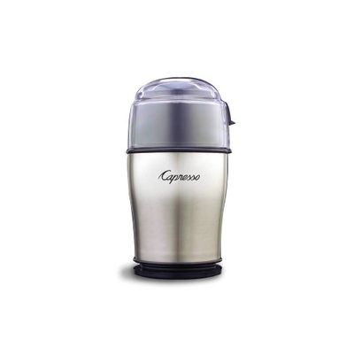 Capresso Cool Grind PRO Coffee Grinder: Stainless Steel Blades, Medium Coarse to Coarse, 9-Cup Capacity, Silver