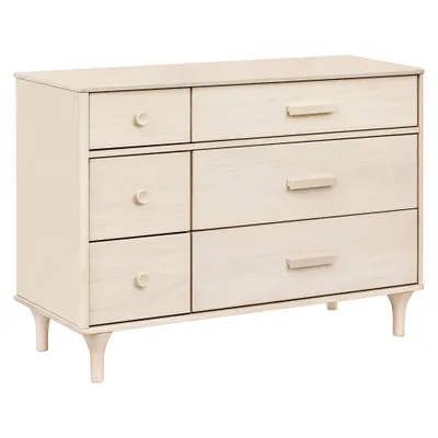 Babyletto Lolly 6 Drawer Assembled Double Dresser - Washed Natural