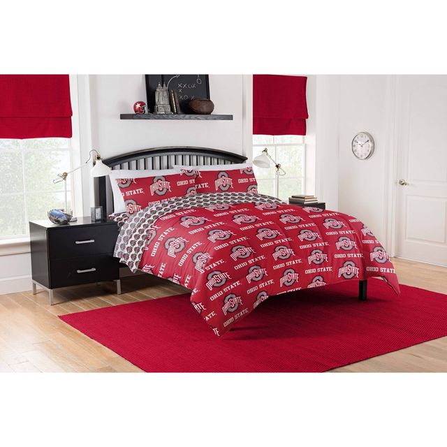 NCAA Ohio State Buckeyes Rotary Bed Set