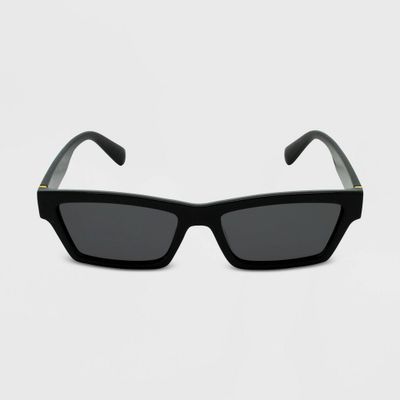 Womens Rectangle Sunglasses - Wild Fable Black