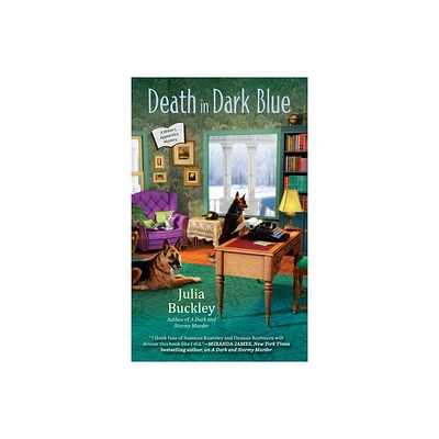 Death in Dark Blue - (Writers Apprentice Mystery) by Julia Buckley (Paperback)