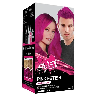 Splat Complete Kit Semi Permanent Hair Color -  Fetish - 7.15 oz