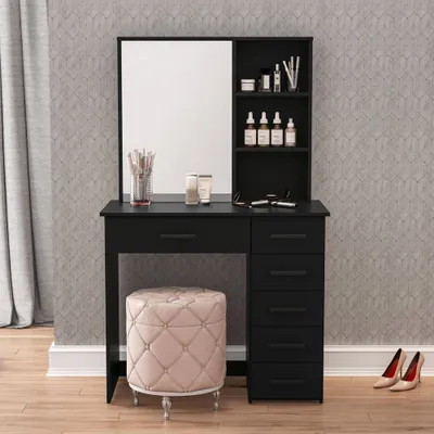 Astrid Makeup Vanity - Boahaus: Modern Desk with Mirror