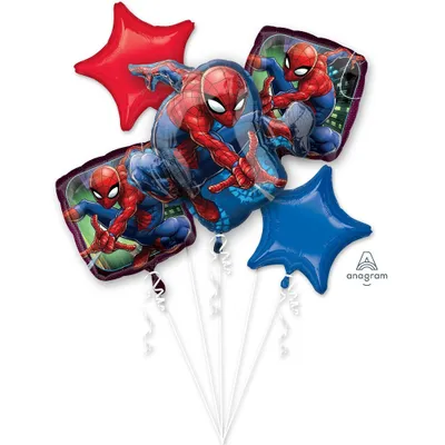 Spider-Man Animated Balloons Bouquet