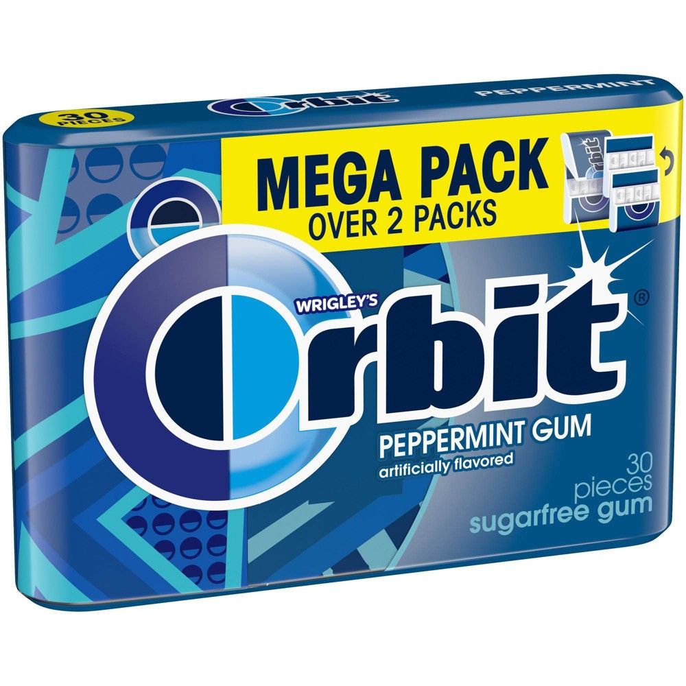 ORBIT Bubblemint Sugarfree Chewing Gum, 14 Piece Single Pack