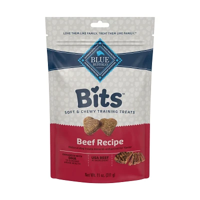 Blue Buffalo Bits Natural Soft-Moist Training Dog Treats with Beef Recipe