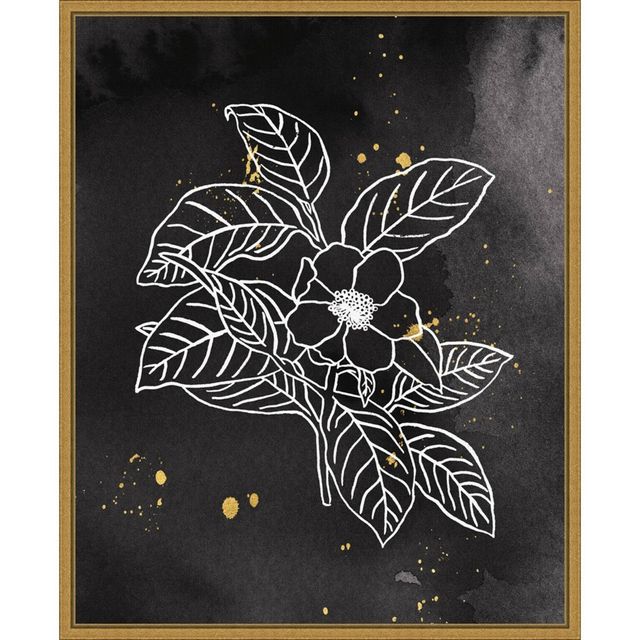 Framed Indigo Lithograph