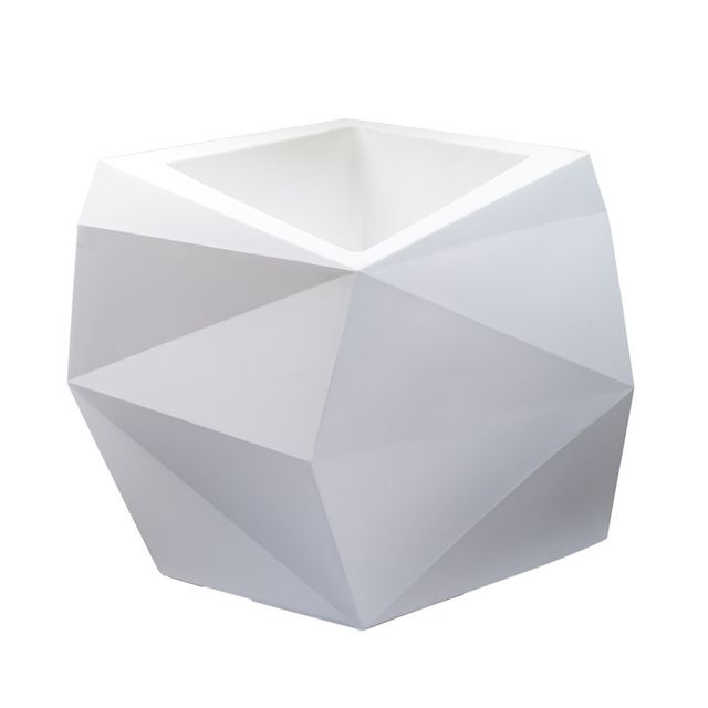 Crescent Garden 26 Wide Origami Plastic Novelty Planters : Indoor/Outdoor, Weatherproof