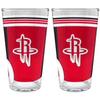 NBA Houston Rockets 2pc Pint Glass Set