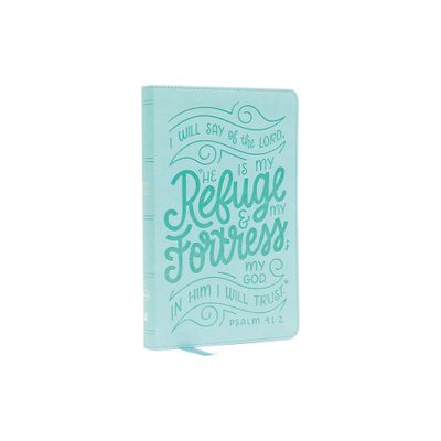 Nkjv, Thinline Youth Edition Bible, Verse Art Cover Collection, Turquoise Leathersoft, Red Letter, Comfort Print - by Thomas Nelson (Leather Bound)