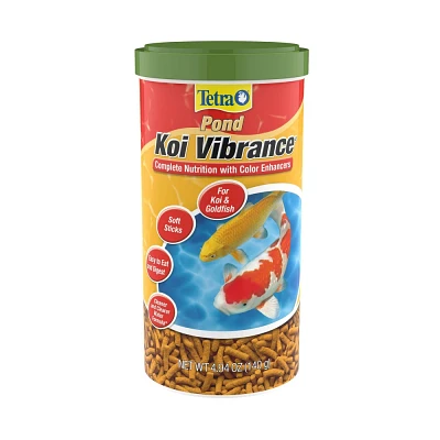 Tetra Koi Vibrance Soft Sticks Floating Pond Fish Flavor Dry Fish Food - 4.94oz