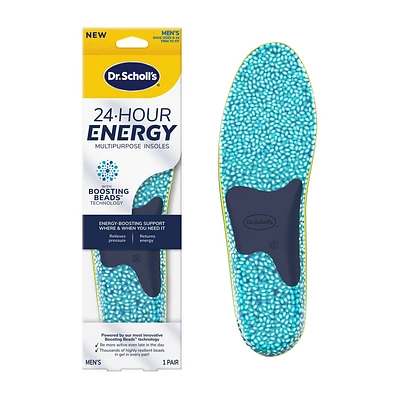 Dr. Scholls 24-Hour Energy Multipurpose Insoles, Trim to Fit, Mens Shoe Size 8-14 - 1 Pair