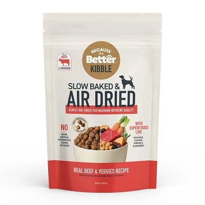 Because its Better Air Dried Kibble Beef Flavor Dry Dog Food - 16oz