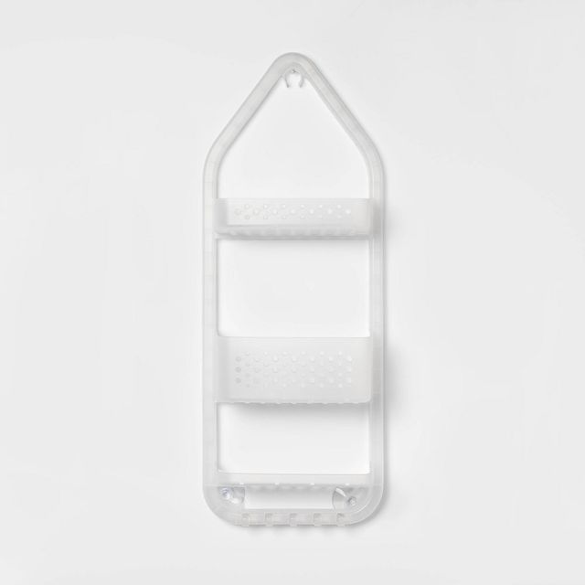 Three Tier Over the Shower Caddy Frosted - Room Essentials: Polypropylene, Rust-Resistant, 26 High