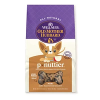 Old Mother Hubbard by Wellness Classic Crunchy P-Nuttier Biscuits Mini Oven Baked Carrot, Apple and Peanut Butter Flavor Dog Treats