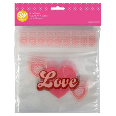 Wilton 20ct Love Resealable Treat Bags