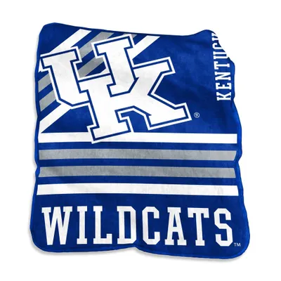 NCAA Kentucky Wildcats Raschel Throw Blanket