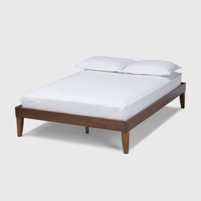 Lucina Walnut Platform Bed Frame Brown - Studio: - Style