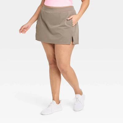 Womens Knit Slit Skort