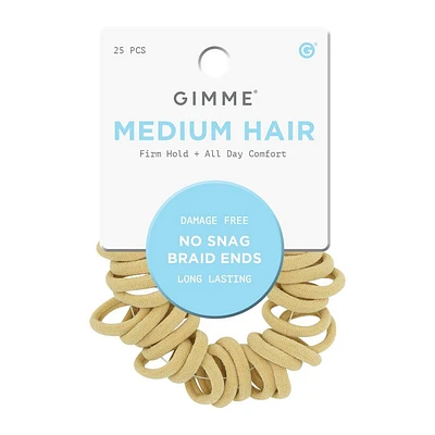 Gimme Beauty Medium Braid Ends Hair Bands -  - 25pk