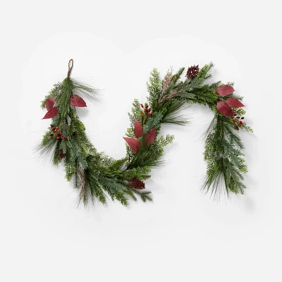 Pine Eucalyptus Cypress Artificial Garland - Threshold designed with Studio McGee