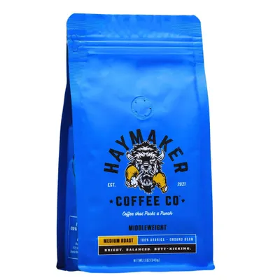 Haymaker Coffee Medium Roast Ground Beans - 12oz