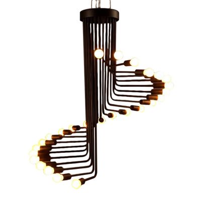 28 x 28 x 32 20-Light Jack Chandelier Black - Warehouse Of Tiffany: ETL Listed, Metal, Modern Design