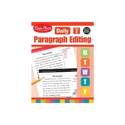 Daily Paragraph Editing, Grade 3 Teacher Edition - by Evan-Moor Educational Publishers (Paperback)