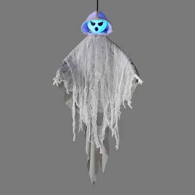 Mini Light Up Ghost Halloween Ghoul - Hyde & EEK! Boutique: Poseable, Indoor Decor, Battery-Operated