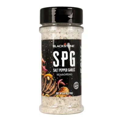 Blackstone SPG Salt, Pepper, and Garlic Seasoning 8.4oz: Hickory Citrus BBQ Rub for Meats & Veggies