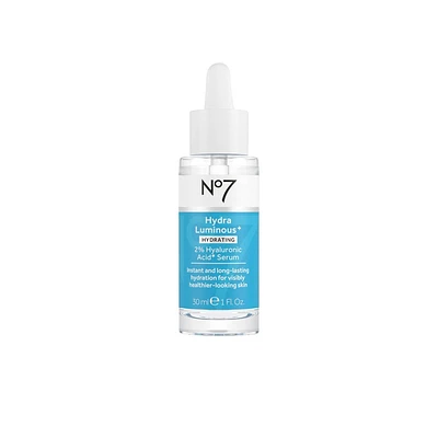 No7 HydraLuminous+ 2% Hyaluronic Acid Serum - 1 fl oz