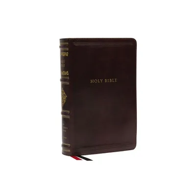 Nkjv, Personal Size Reference Bible, Sovereign Collection, Leathersoft, Brown, Red Letter, Thumb Indexed, Comfort Print - by Thomas Nelson