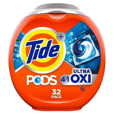 Tide Pods HE Compatible Ultra Oxi Laundry Detergent Soap Pacs