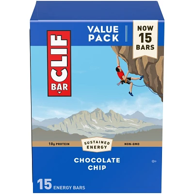 CLIF Bar Chocolate Chip Energy Bars - 36oz/15pk