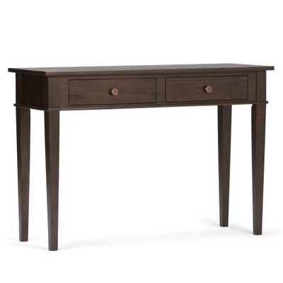 44 Sterling Solid Wood Console Table with Storage Drawers - WyndenHall: For Entryway, Family Room