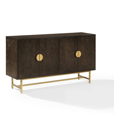 Crosley 54 Blair Sideboard : Modern Mid-Century Buffet Server, Wood Veneer, MDF