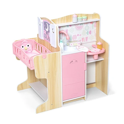 Melissa & Doug Mine to Love Baby Care Activity Center & Baby Care Collection - Pink