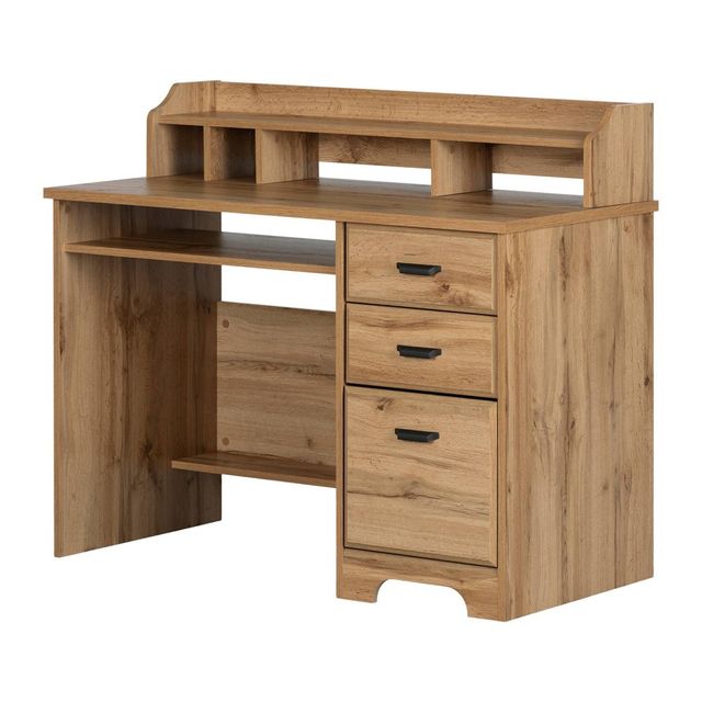 Versa Computer Desk with Hutch - Shore: Board, Hutch