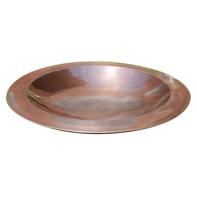 3 Large Brass Classic Birdbath: Antique Copper, Weather-Resistant - Achla Designs