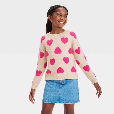 Girl Heart Pullover Sweater