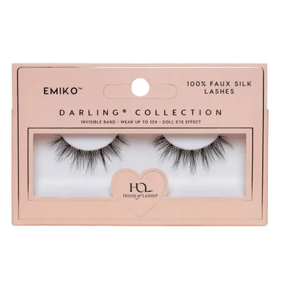 House of Lashes Emiko Soft Volume 100% Cruelty-Free Faux Silk Fibers False Eyelashes - 1pr