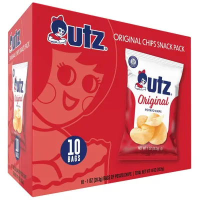 Utz Orignial Chips Snack Pack - 10ct/0oz