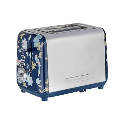 Laura Ashley 2 Slice Toaster : Stainless Steel, 850W, Compact Design