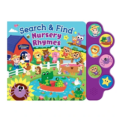 Search & Find Nursery Rhymes (6-Button Sound Book) - by Kidsbooks Publishing (Mixed Media Product)