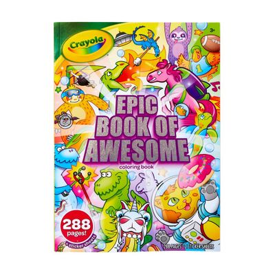 Crayola 288pg Epic Book of Awesome Coloring Book