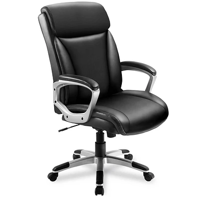 COMHOMA Office Chair High Back PU Leather Ergonomic Executive Chair Black