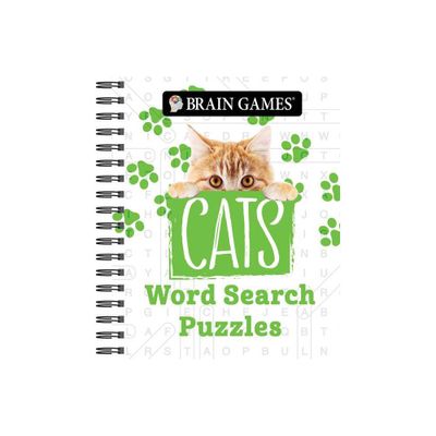 Brain Games - Cats Word Search Puzzles - by Publications International Ltd & Brain Games (Spiral Bound)